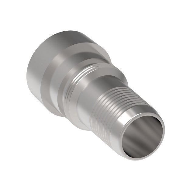 NJ-12-S Weatherhead by Danfoss | Everswage | Female 37° JIC Insert Crimp Fitting for Everflex Hose | 5/8" Hose Barb x 3/4" Female 37° JIC | Stainless Steel