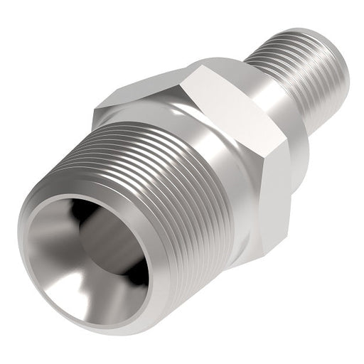 NM6-6-S Weatherhead by Danfoss | Everswage | Male Pipe Insert Crimp Fitting for Everflex Hose | 5/16" Hose Barb x 3/8" Male Pipe | Stainless Steel