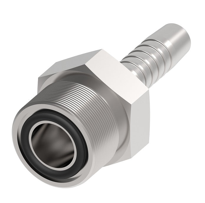 14211-16-12ZF Winner by Danfoss | Male ORS 2-Piece Hose Crimp Fitting | -16 Male O-Ring Face Seal x -12 Hose Barb | Steel