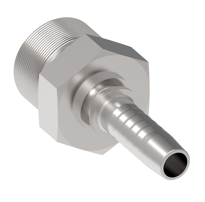 14211-10-08ZF Winner by Danfoss | Male ORS 2-Piece Hose Crimp Fitting | -10 Male O-Ring Face Seal x -08 Hose Barb | Steel