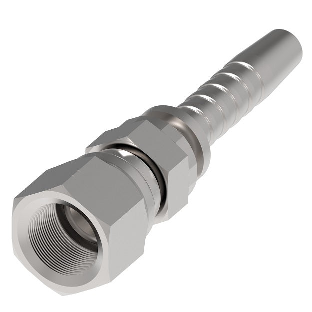 26711D-10-10ZF Winner by Danfoss | Female 37° JIC Swivel 2-Piece Hose Crimp Fitting (with Backup Hex) | -10 Female 37° JIC Swivel x -10 Hose Barb | Steel