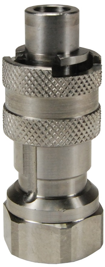 N4F6-S by Dixon Valve | Pneumatic Quick Disconnect Coupling | Dix-Lock® N-Series | 3/4" Female NPTF x 1/2" Body Size | Plug | 303 Stainless Steel