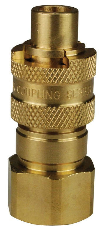 N4BF6-B by Dixon Valve | Pneumatic Quick Disconnect Coupling | Dix-Lock® N-Series | 3/4" Female BSPP x 1/2" Body Size | Plug | Brass