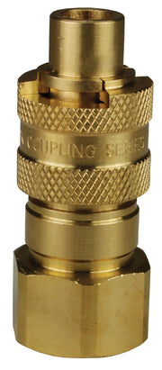 N4BF4-B by Dixon Valve | Pneumatic Quick Disconnect Coupling | Dix-Lock® N-Series | 1/2" Female BSPP x 1/2" Body Size | Plug | Brass