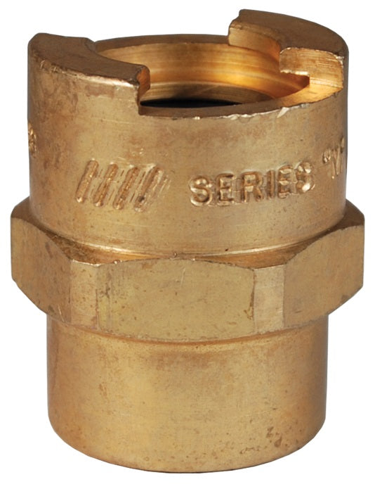 4NF4-B by Dixon Valve | Pneumatic Quick Disconnect Coupling | Dix-Lock® N-Series | 1/2" Female NPTF x 1/2" Body Size | Socket | Nitrile Seal | Brass