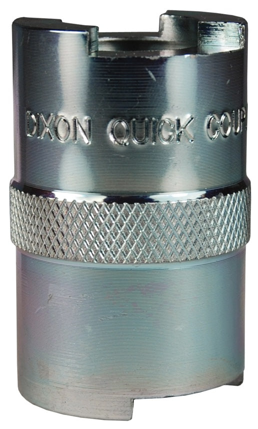 4N4N by Dixon Valve | Pneumatic Quick Disconnect Coupling | Dix-Lock® N-Series | Gender-Change Union | 1/2" Body Size | Coupler to Coupler | Steel