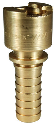 4NS4-B by Dixon Valve | Pneumatic Quick Disconnect Coupling | Dix-Lock® N-Series | Hose Barb | 1/2" Hose ID x 1/2" Body Size | Socket | Nitrile Seal | Brass