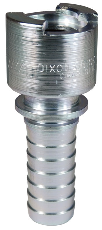 3NCS4 by Dixon Valve | Pneumatic Quick Disconnect Coupling | Dix-Lock® N-Series | Hose Barb | 1/2" Hose ID x 3/8" Body Size | Socket | Nitrile Seal | Steel