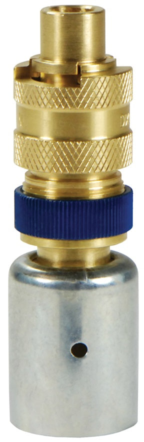 N4S6-B-LS-WF by Dixon Valve | Pneumatic Quick Disconnect Coupling | Dix-Lock® N-Series | Hose Barb with Ferrule | 3/4" Hose ID x 1/2" Body Size | Plug with Locking Sleeve | Brass