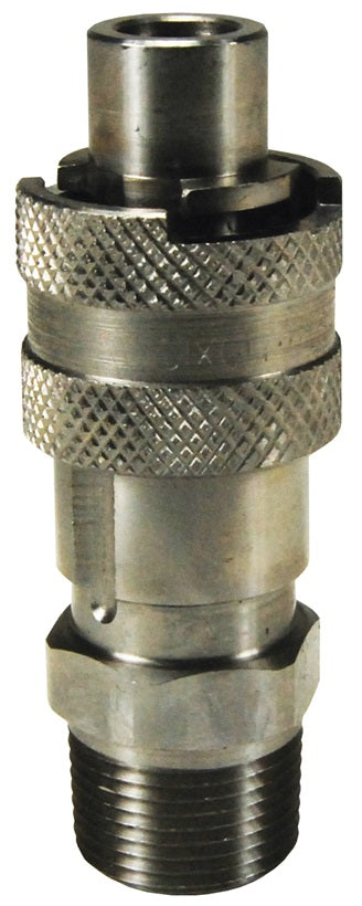 N4M6-S by Dixon Valve | Pneumatic Quick Disconnect Coupling | Dix-Lock® N-Series | 3/4" Male NPTF x 1/2" Body Size | Plug | 303 Stainless Steel