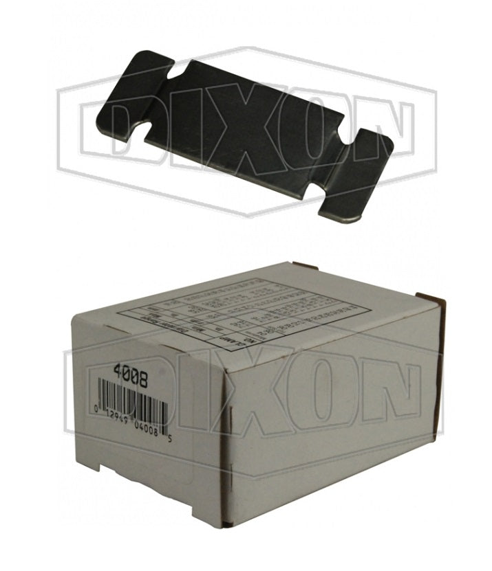 4008 by Dixon Valve | Worm Gear Make-A-Clamp Kit | Box With 10 Band Splices | 1/2" Band Width | Stainless Steel