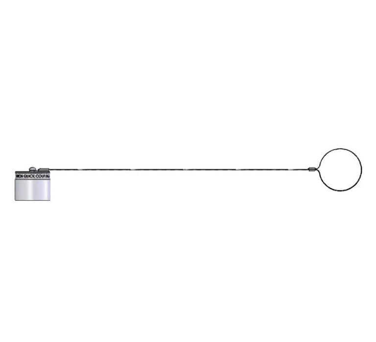 K12DC-A by Dixon Valve | Hydraulic Quick Disconnect Coupling | K-Series | ISO-A-Series Dust Cap | Fits 1-1/2" Body Size | Aluminum