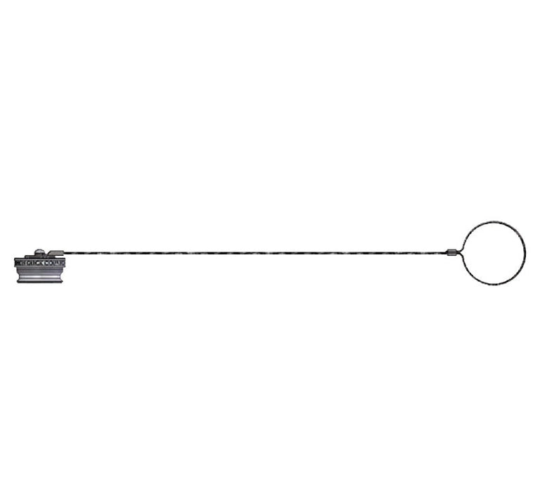 10KDP-A by Dixon Valve | Hydraulic Quick Disconnect Coupling | K-Series | ISO-A-Series Dust Plug | Fits 1-1/4" Body Size | Aluminum