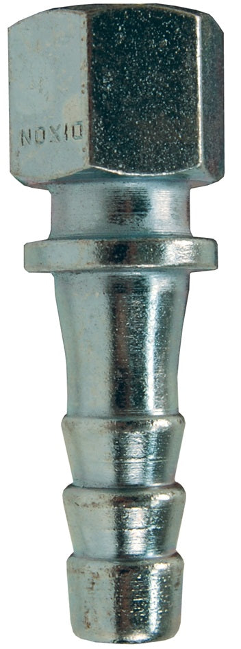 3542 by Dixon Valve | 3500 Nipple | 1/4" Female NPT x 1/4" Hose ID | Zinc Plated Steel