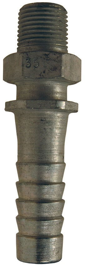 3518 by Dixon Valve | 3500 Nipple | 1" Male NPT x 1" Hose ID | Zinc Plated Steel