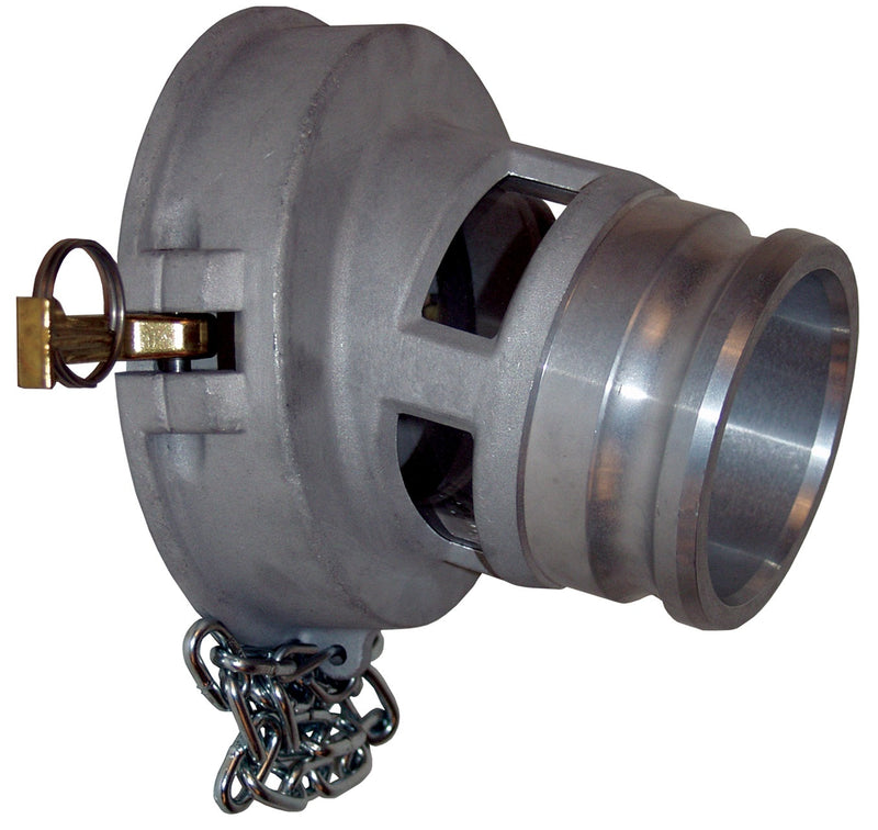 4530SG by Dixon Valve | API Drop Adapter with Sight Glass | 3" Adapter x 4" API Coupler | with Baylast™ Flat Gasket | Aluminum