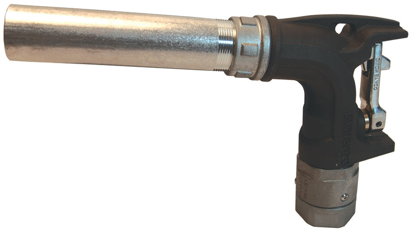 BL072 by Dixon Valve | Ball Nozzle for Bulk Delivery | 1-1/2" Female NPT Inlet | 1-1/2" Spout Outlet | Anodized Aluminum