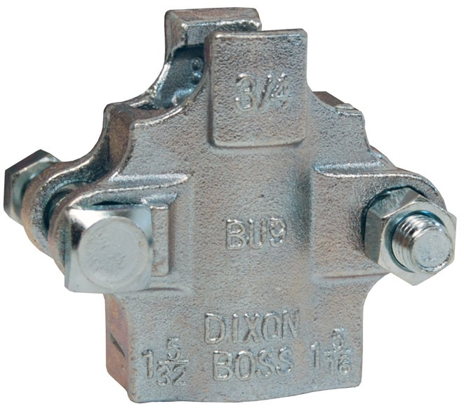 B4 by Dixon Valve | Boss® Clamp | 2-Bolt Type | 2-Gripping Fingers | 1/2" Hose ID | Hose OD: from 60/64" to 1-4/64" | Global Investment Cast Carbon Steel