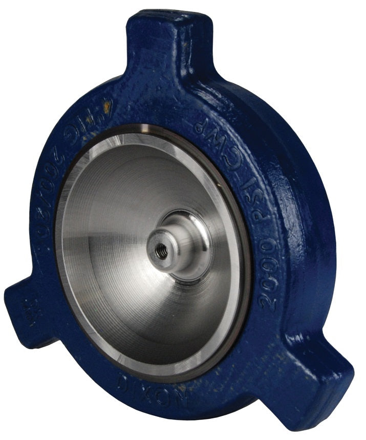 HUC206800 by Dixon Valve | Boss® LPS Hammer Union Blanking Cap | Figure 206 | 8" Size | Includes: Nut/Plug Body, O-Ring, and Retaining Ring | Forged Steel