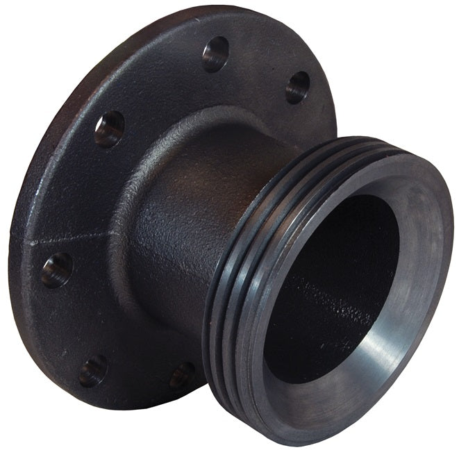 HUF206400FLG-ST by Dixon Valve | Boss® One-Piece Short Flange Adapter | Figure 206 | 4" Size | Female Hammer Union x 125# Flange Short | Iron