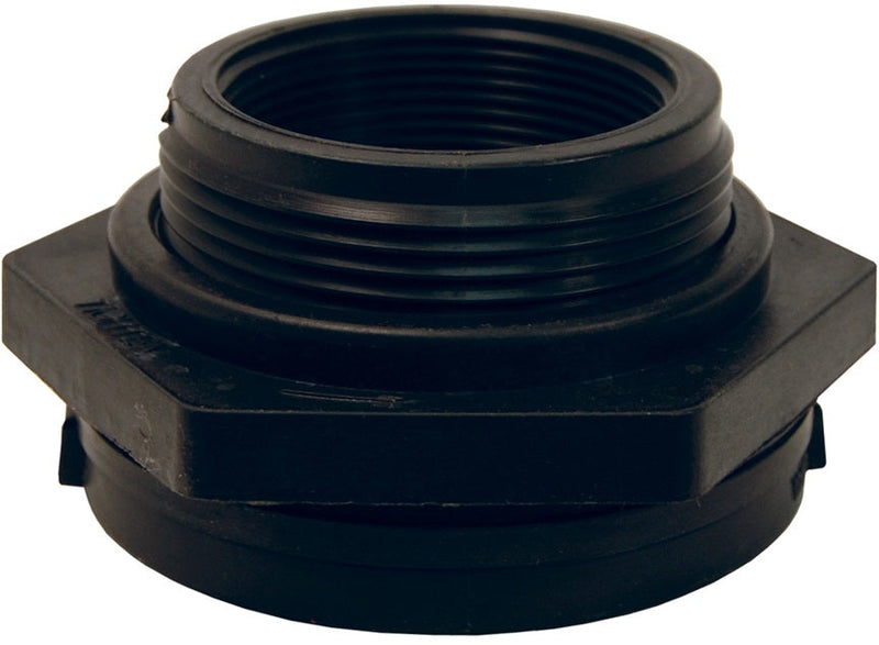 63931 by Dixon Valve | Bulkhead Fitting | 1-1/2" Female NPT | 2-3/8" Hole Size | Polypropylene