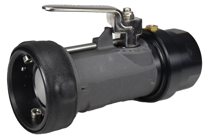 BSS62K1-200 by Dixon Valve | Dry Disconnect | Bayonet Style | 2" Size | Keyed Swivel Coupler x Female NPT (ZERK Fitting) | FKM Seal | Anodized Hard Coat Aluminum