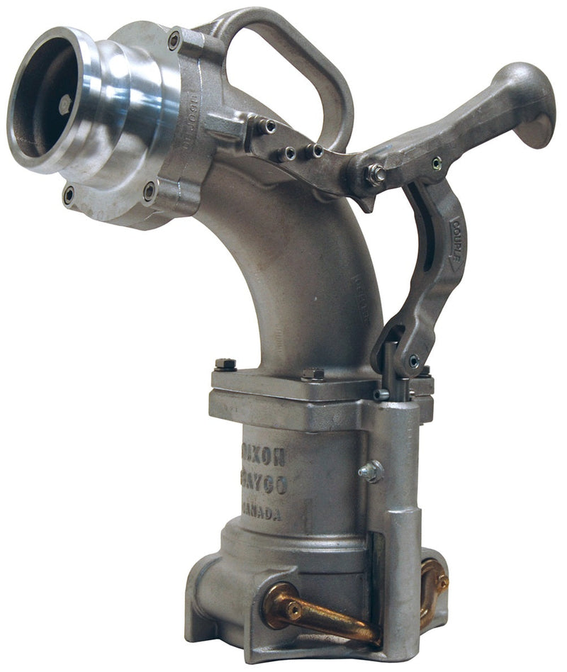 VR6500 by Dixon Valve | Dual Point Vapor Recovery Elbow | Ball Lever | 3" Male Adapter Outlet, Heavy Duty Ball Valve and Poppet Valve | Aluminum