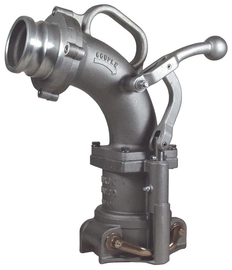 VR6200PNP by Dixon Valve | Dual Point Vapor Recovery Elbow | Ball Lever | 3" Male Adapter Outlet, Ball Lever Handle, Without Poppet Valve | Aluminum