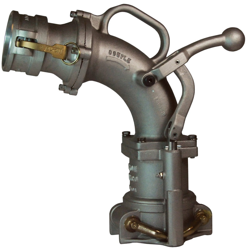 VR6200NPB by Dixon Valve | Dual Point Vapor Recovery Elbow | Ball Lever | 3" Male Coupler Outlet, Ball Lever Handle, Without Poppet Valve | Aluminum