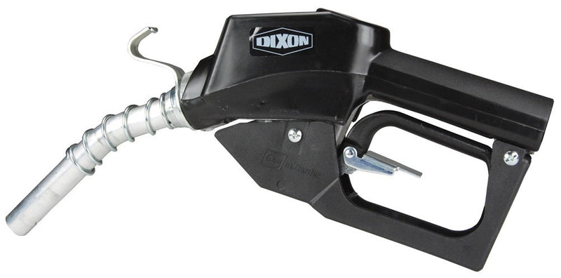DN7UOBF-NC by Dixon Valve | Farm and Consumer Gasoline Nozzle | UL Listed | 3/4" NPT Inlet | 13/16" Spout Outlet | Black Scuff Guard | Aluminum