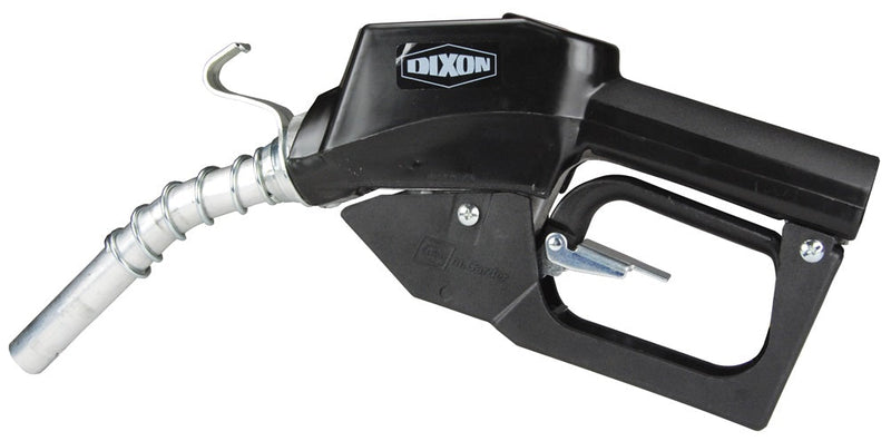 DN7UOBF by Dixon Valve | Farm and Consumer Gasoline Nozzle | 3/4" NPT Inlet | 13/16" Spout Outlet | Black Scuff Guard | Aluminum