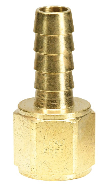 1040608CLF by Dixon Valve | Female Hose Barb Insert | 1/2" Female NPTF x 3/8" Hose ID | Lead-Free Brass