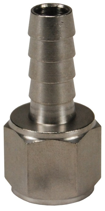 1040404SS by Dixon Valve | Female Hose Barb Insert | 1/4" Female NPT x 1/4" Hose ID | 303 Stainless Steel
