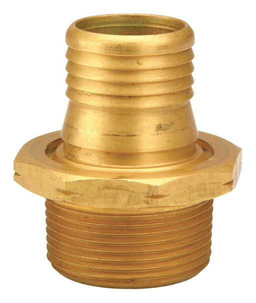 H5262L-A by Dixon Valve | Holedall®  API Certified Attached Petroleum Male Coupling | 3" Male NPT x 3" Hose ID | Brass