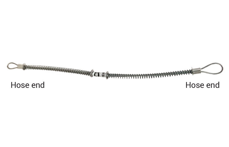 WA2B by Dixon Valve | King Cable® | Safety Cable | Hose-to-Hose Service | with Bronze/Copper Ferrule | 1-1/2" - 3" Hose ID | 1/4" Cable Size | Steel