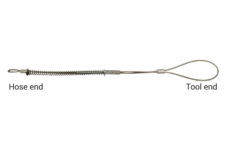 WSR1C by Dixon Valve | King Cable® | Safety Cable | Hose-to-Tool Service | with Safety Clip & Lanyard for Air King® Couplings | 1/2" - 1-1/4" Hose ID | 1/8" Cable Size | Steel