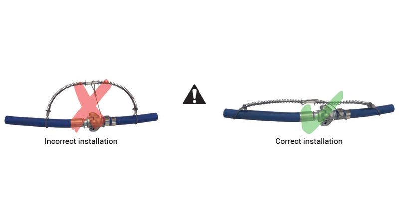 WB1C by Dixon Valve | King Cable® | Safety Cable | Hose-to-Hose Service | with Safety Clip & Lanyard for Air King® Couplings | 1/2" - 1-1/4" Hose ID | 1/8" Cable Size | Steel