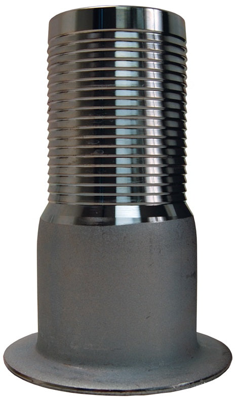 N25 by Dixon Valve | King Turned Back Hose Nipple | for Floating Flange | 2" Flange x 2" Hose ID | Plated Carbon Steel