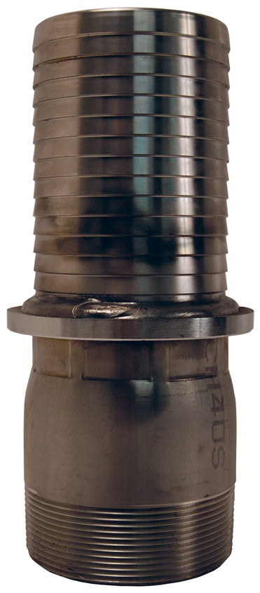 RLP46 by Dixon Valve | LP Boss® Male Stem | 4" Male NPT x  4" Hose Barb | Schedule 40 Stainless Steel