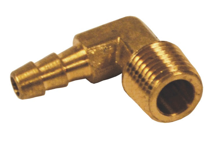 1290604CLF by Dixon Valve | Male Hose Barb Insert | 90° Elbow | 1/4" Male NPT x 3/8" Hose Barb | Lead-Free Brass