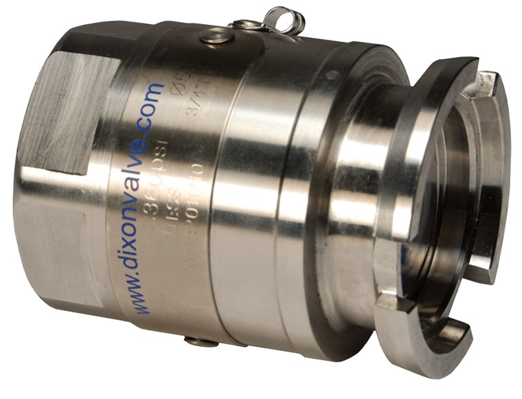 DDA075SS by Dixon Valve | MannTek Dry Disconnect Adapter | Tank Unit | 3/4" Female NPT | 56mm Body Size | 316 Stainless Steel