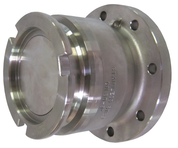 DDA300AL105TTMA by Dixon Valve | MannTek Dry Disconnect Adapter | Tank Unit | 3" TTMA Flange | 105mm Body Size | Aluminum
