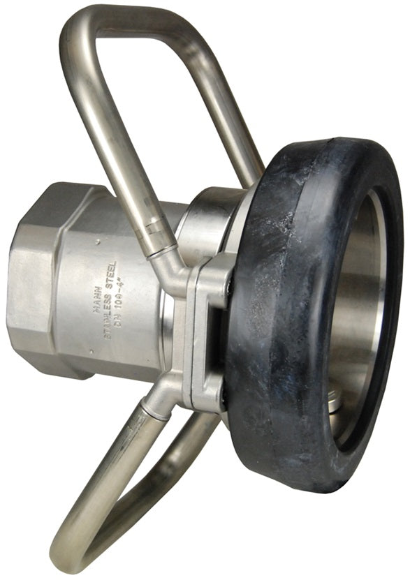 DDC400SS by Dixon Valve | MannTek Dry Disconnect Coupler | Hose Unit | 4" Female NPT | 164mm Body Size | 316 Stainless Steel