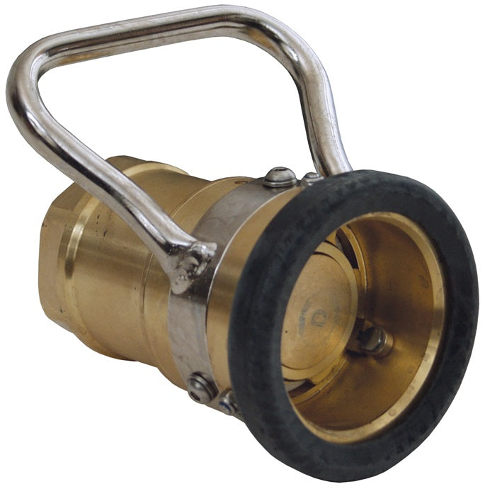 DDC200BR by Dixon Valve | MannTek Dry Disconnect Coupler | Hose Unit | 2" Female NPT | 70mm Body Size | Brass