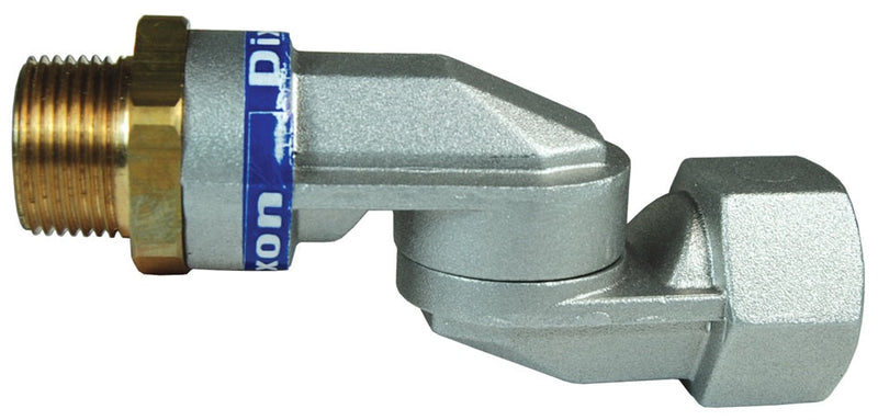 DAC1010 by Dixon Valve | Multi-Plane Hose Swivel | for Diesel & Gasoline Nozzle | 1" Male NPT x 1" Female NPT | Aluminum