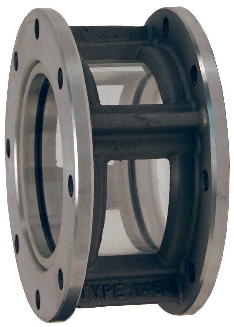 4-1460-AL by Dixon Valve | Sight Flow Indicator | TTMA Flanged | 4" Size | 4-3/8" ID | Aluminum