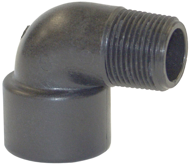 62243 by Dixon Valve | Street Elbow | 90° Elbow | Schedule 80 | 1/2" Female NPT x 1/2" Male NPT | Polypropylene
