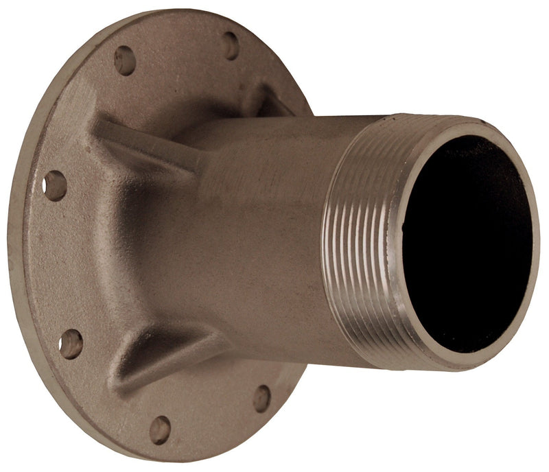 TTF4AL-3EMT by Dixon Valve | TTMA Series | Extended Length Flange Adapter | 4" TTMA Flange x 3" Male NPT | 5-1/2" Overall Length | Aluminum