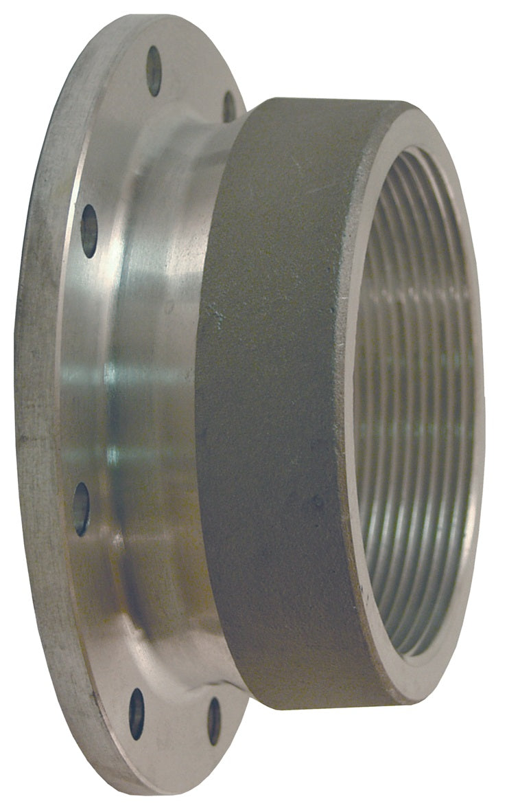 TTF4AL-3FT by Dixon Valve | TTMA Series | Flange Adapter | 4" TTMA Flange x 3" Female NPT | 2-1/2" Overall Length | Aluminum