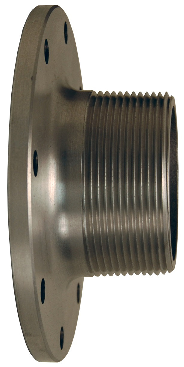 TTF4AL-3MT by Dixon Valve | TTMA Series | Flange Adapter | 4" TTMA Flange x 3" Male NPT | 2-1/2" Overall Length | Aluminum